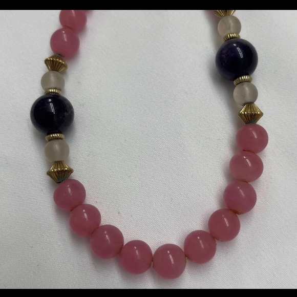 Necklace (Rose Quartz Beads) - Picture 2 of 6